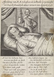 Morte di Sebastien de La Ruelle da Hendrik Noël Natalis